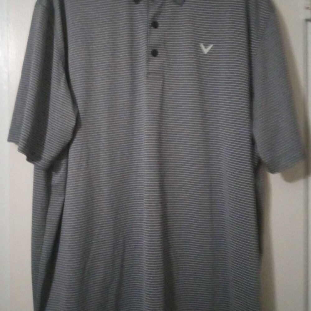 Callaway opti dri men's golf shirt sizeXXL grey short sleeves activewear